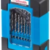 Zestaw wierteł do metalu HSS 19szt. Schmith SQWM-01