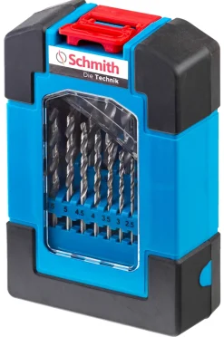 Zestaw wierteł do metalu HSS 19szt. Schmith SQWM-01