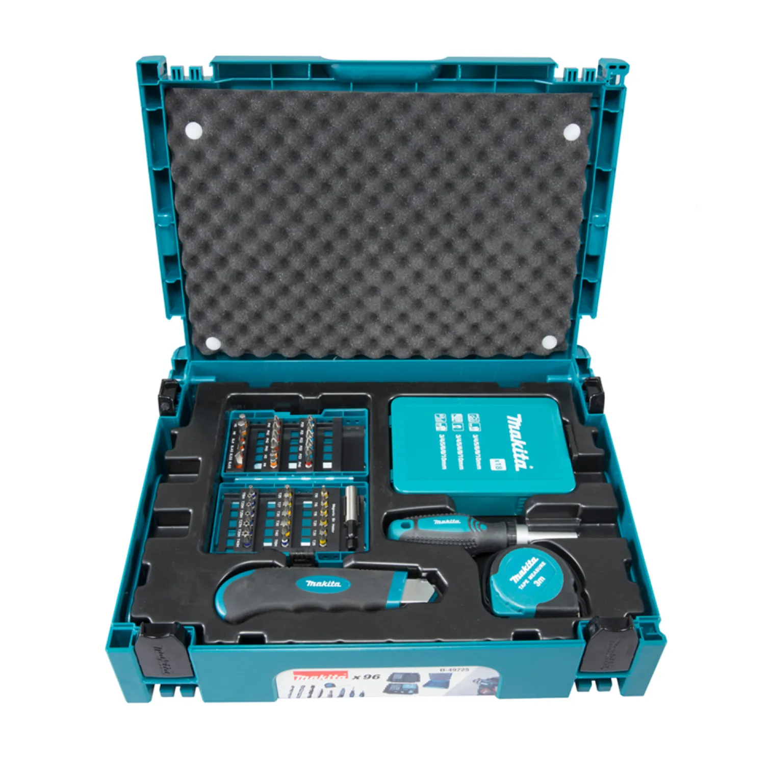 Zestaw wierteł i bitów, 96 elementów Makita B-49725