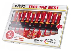 Zestaw wkrętaków na szynie 10szt. Felo 400 Ergonic VDE