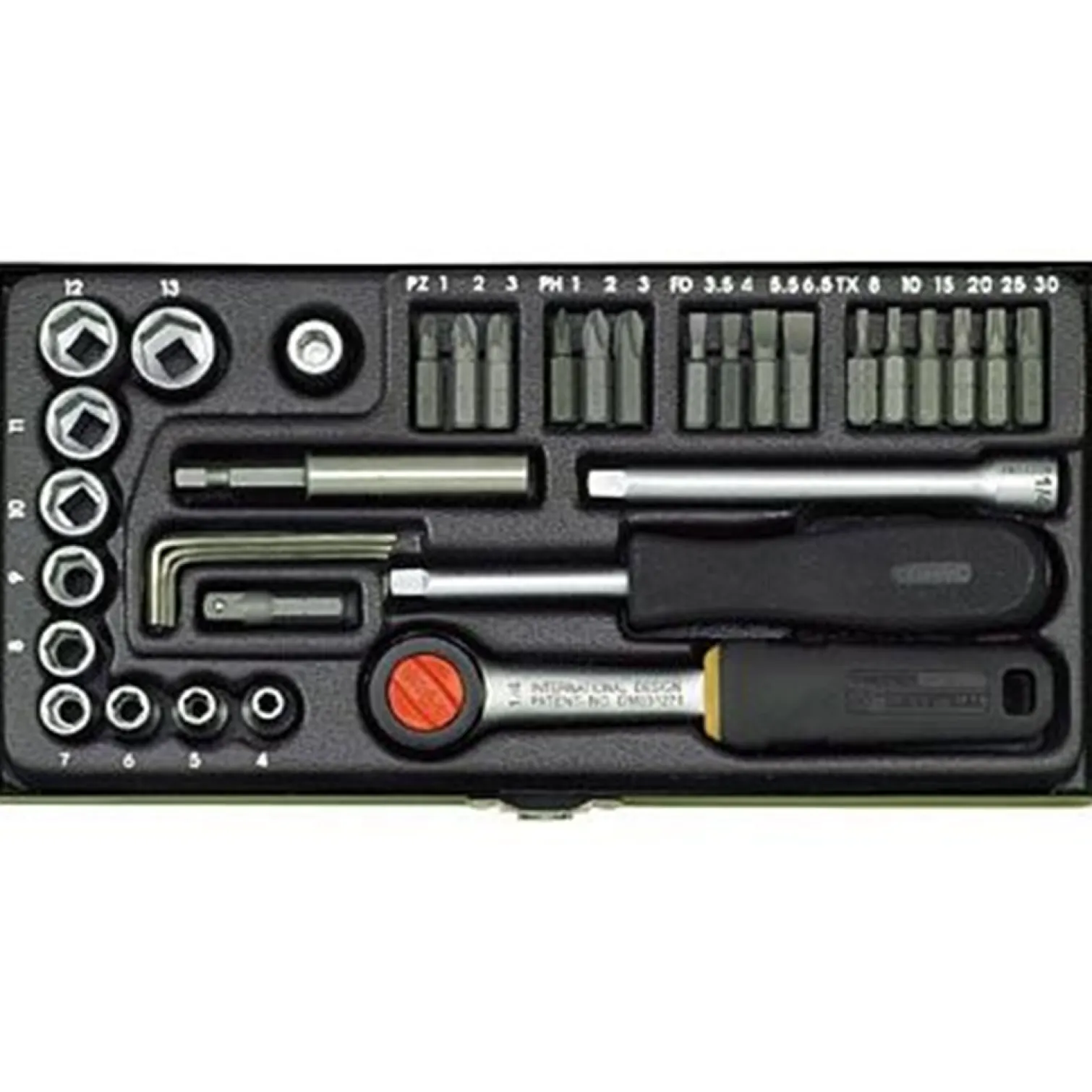 Zestaw wkrętaków z uchwytem magnetycznym 35 części Proxxon PR23070