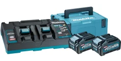 Zestaw zasilający Makita XGT 2xBL4040+DC40RB