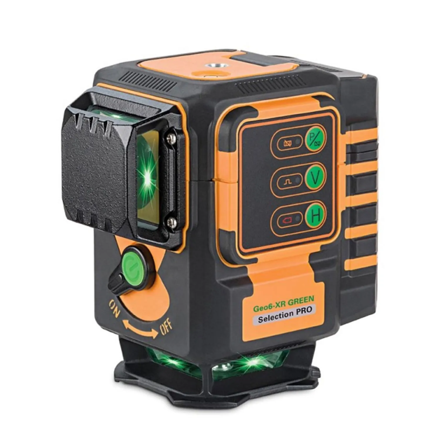 Zielony laser krzyżowy płaszczyznowy 3x360° Geo-Fennel Geo6-XR GREEN SP Li-Ion