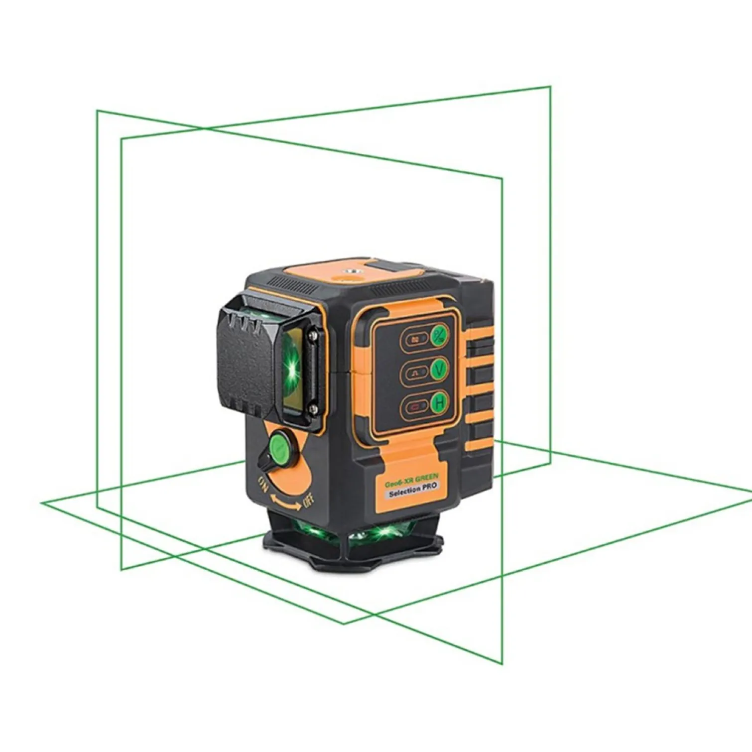 Zielony laser krzyżowy płaszczyznowy 3x360° Geo-Fennel Geo6-XR GREEN SP Li-Ion