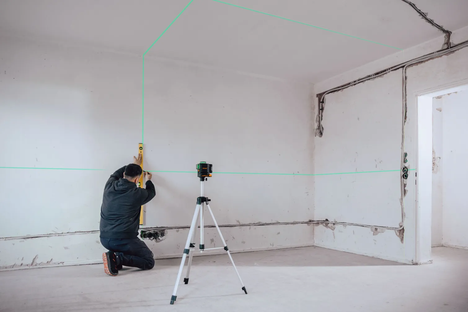 Zielony laser krzyżowy płaszczyznowy 3x360° Geo-Fennel AXEO 3D