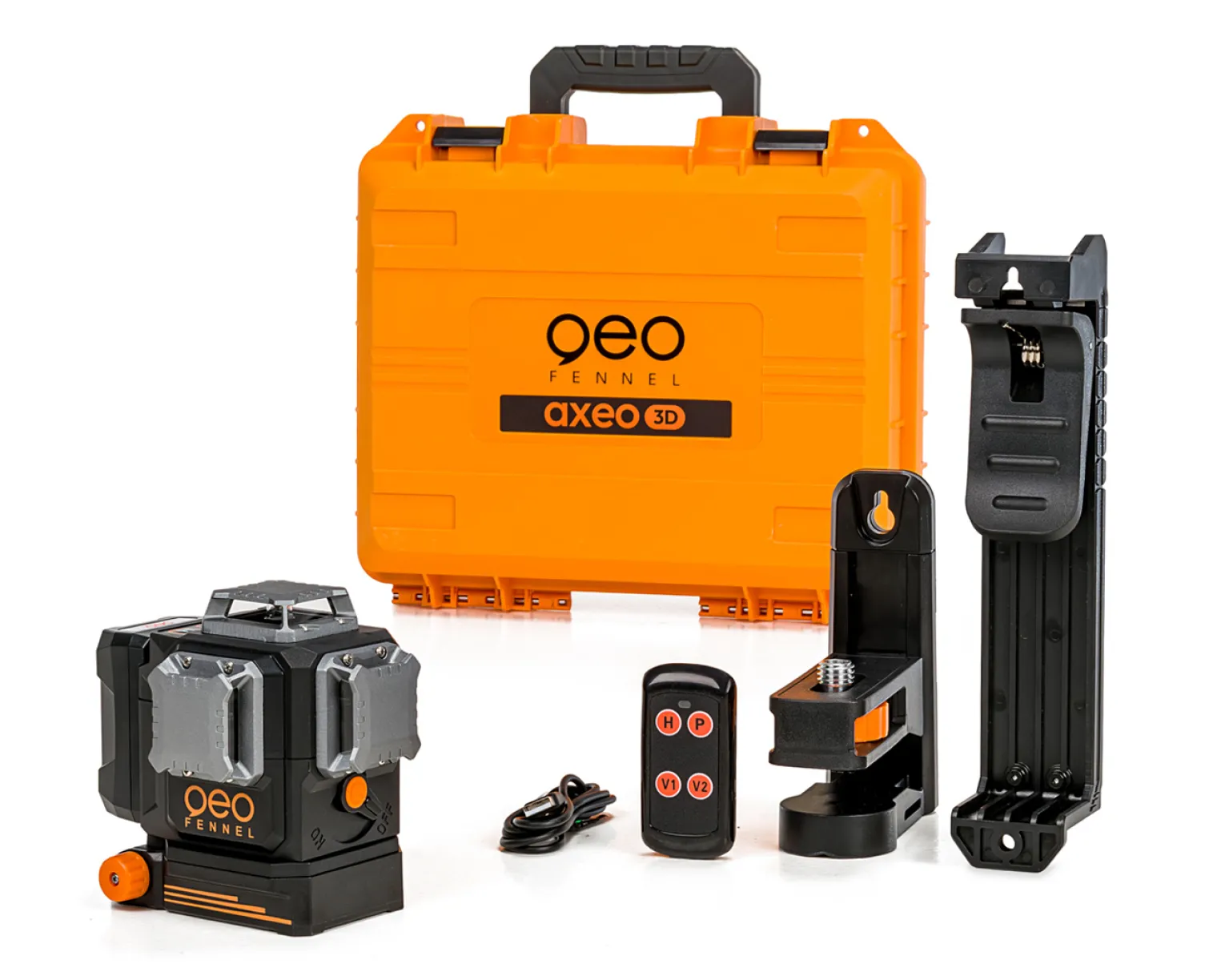 Zielony laser krzyżowy płaszczyznowy 3x360° Geo-Fennel AXEO 3D
