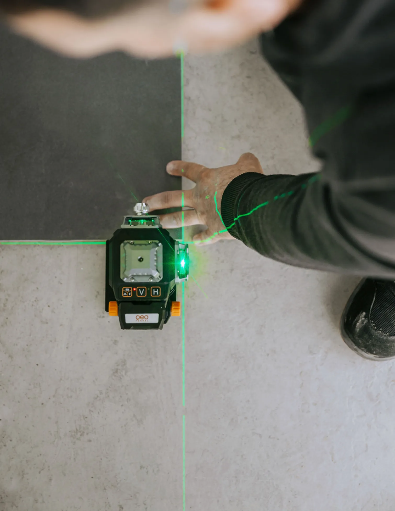 Zielony laser krzyżowy płaszczyznowy 4x360° Geo-Fennel AXEO 4D
