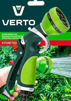 Zraszacz pistoletowy 9-funkcyjny Verto 15G702