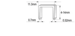 Zszywacz tapicerski 4 - 14 mm /0,7/ Yato YT-7007