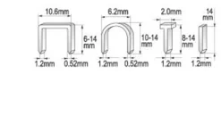 Zszywacz tapicerski 6 - 14 mm /1,2/ Yato YT-7001