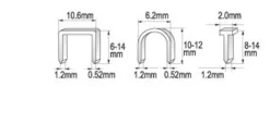 Zszywacz tapicerski 6 - 14 mm /1,2/ Yato YT-7000